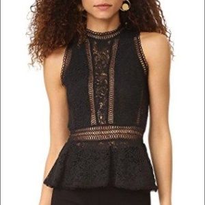 Rebecca Taylor blouse black size 6